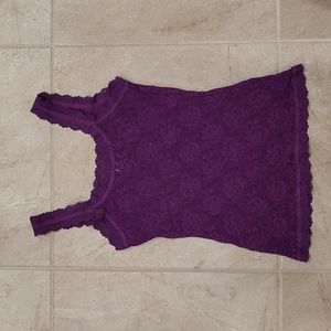 NEW HANKY PANKY Signature Lace Cami Tank Top (Purple)